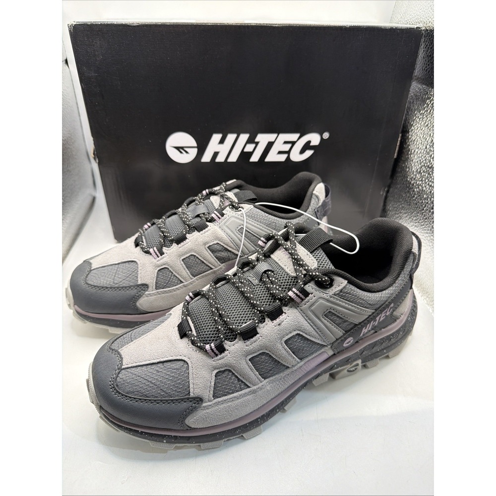 Hi-Tec Women's Hiking Shoes Gray/Lilac Size Lightweight Comfortable Size 9. NIB